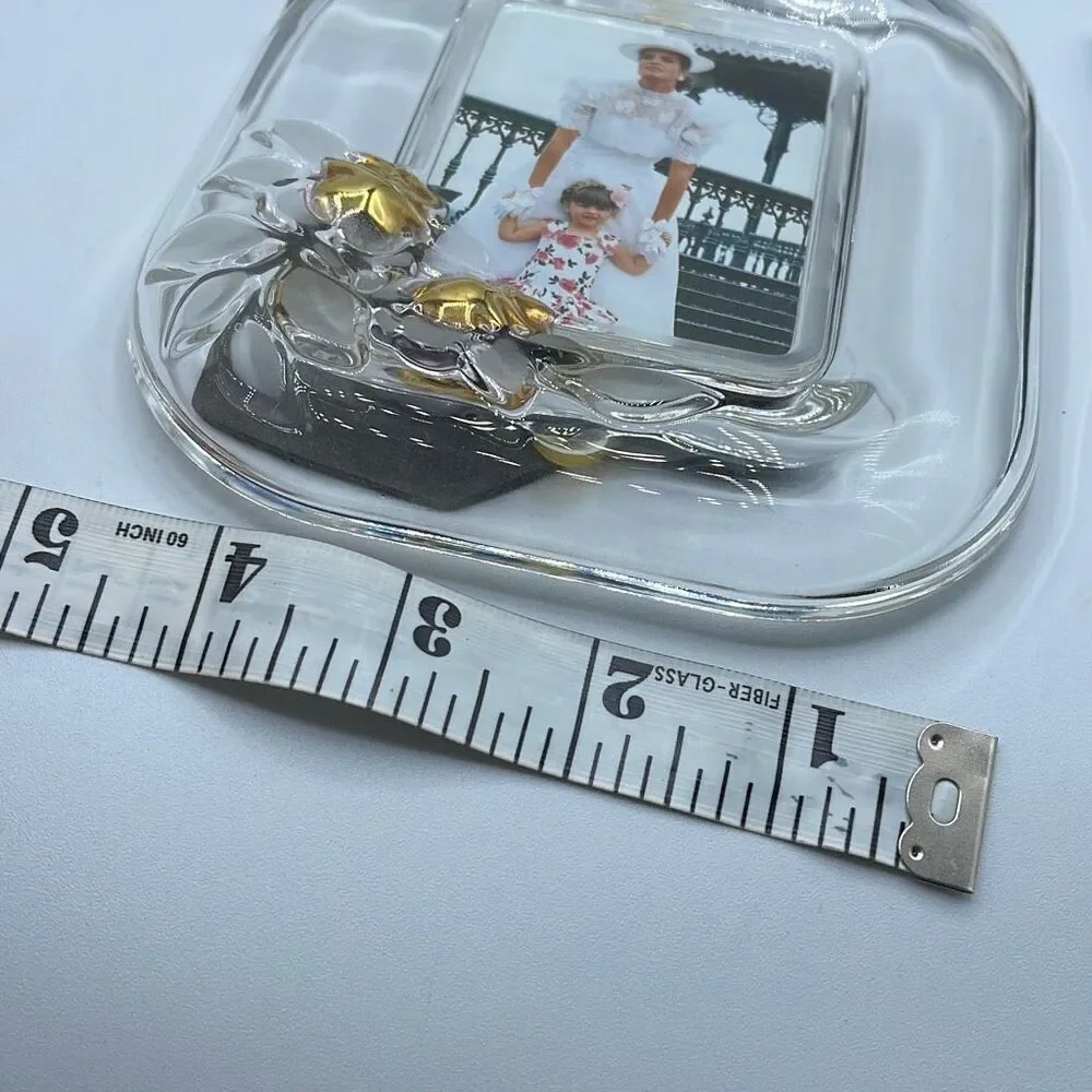 Fifth Avenue Crystal picture frame. Picture size 2.5” x 3.5”